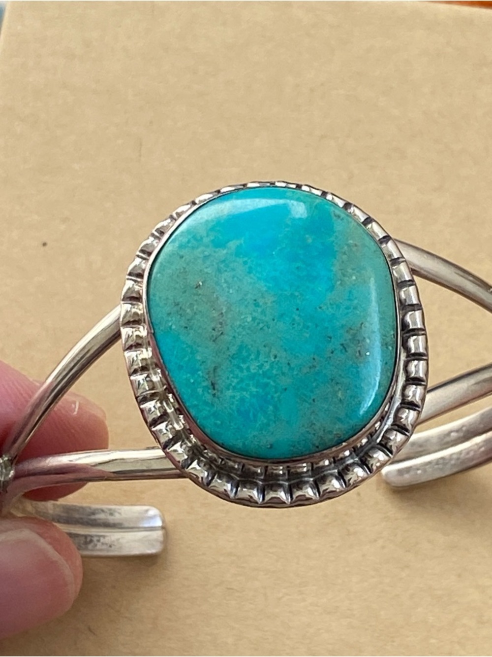 Turquoise Silver Cuff Bracelet